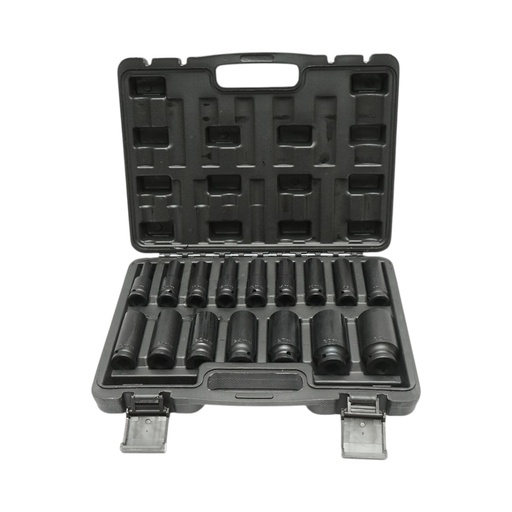 [AMAT6-125757] Trusa chei tubulare de impact lungi 8-32mm, 78mm, patrat 1/2 inch Cr-Mo 16 piese