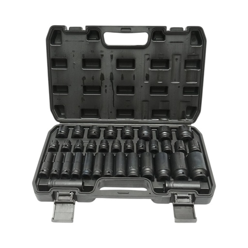 [AMAT6-125761] Trusa chei tubulare scurte 8-32mm 38mm si lungi 10-32mm 78mm, patrat 1/2 inch 35 piese