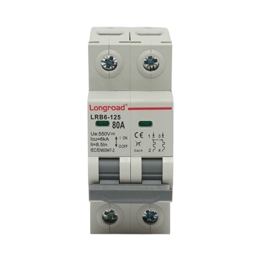 [AMAT6-125882] Separator, intrerupator de suprasarcina automat 2P, 80A, 550VDC Longroad