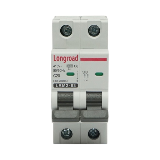 [AMAT6-125884] Siguranta automata intrerupator MCB 2P 20A 415VAC Longroad