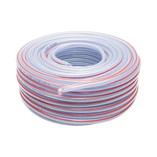 [AMAT6-125889] Furtun gradina PVC transparent 3/8 inch (10mm), PN9 bar, 10x14mm cu insertie textila impletita 50m/rola