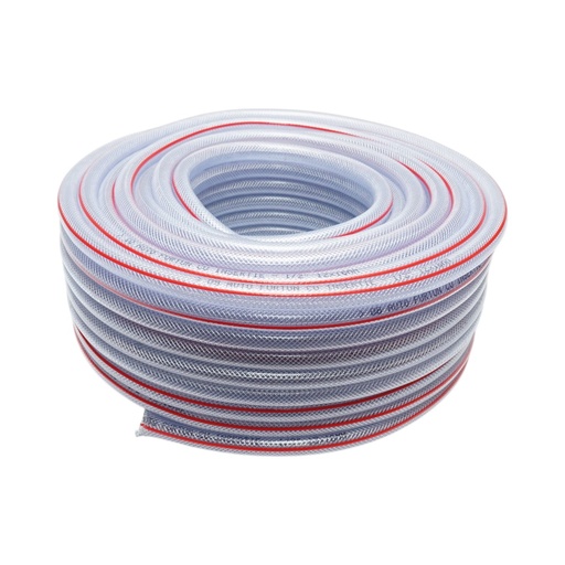 [AMAT6-125890] Furtun gradina PVC transparent 1/2 inch, PN7 bar, 12x16mm cu insertie textila impletita 50m/rola