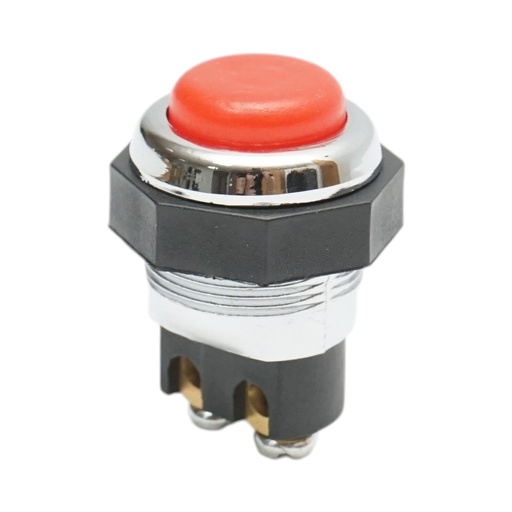 [AMAT6-125940] Buton pornire 12V/10A–24V/5A rosu cu 2 pini universal