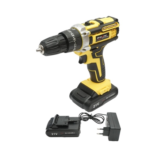 [AMAT6-125988] Masina de insurubat si gaurit cu percutie, 2 acumulatori 21V, 1.5Ah Li-ion, cuplu 29Nm, mandrina 10mm, 0-350/1350rpm