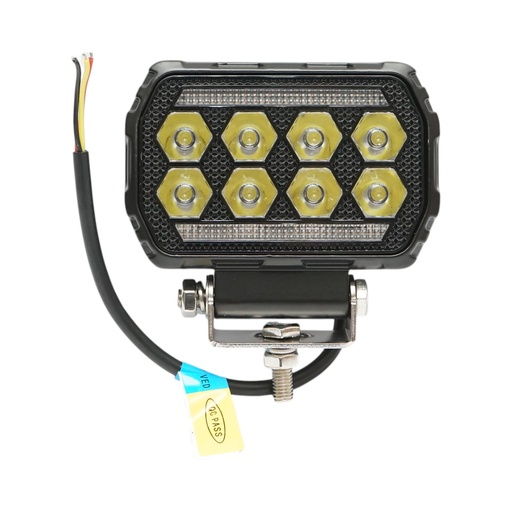 [AMAT6-126057] Proiector dreptunghiular LED cu DRL 9-36V, 28W alb-galben, carcasa aluminiu 112x75x45mm IP68