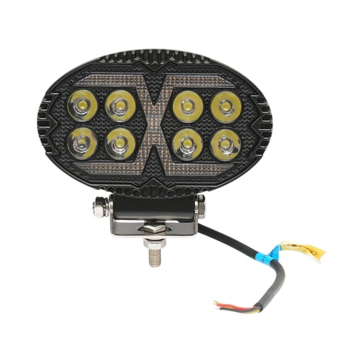 [AMAT6-126063] Proiector oval LED cu DRL 9-36V, 19W alb-galben, carcasa aluminiu 140x90x45mm IP68