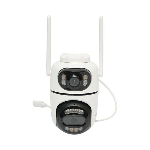 [AMAT6-126073] Camera de supraveghere lentila duala 4MP, P2P WIFI 2.4GHz, PTZ 360 grade, sirena, detectie umana AI si aplicatie iCSee