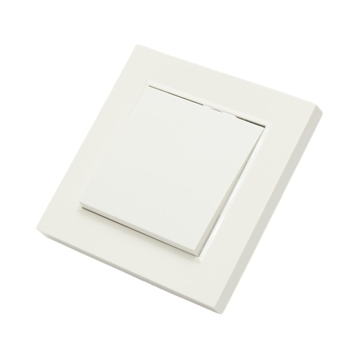 [AMAT6-126075] Intrerupator simplu alb incastrat 220V, 10AX, ABS 80x80mm