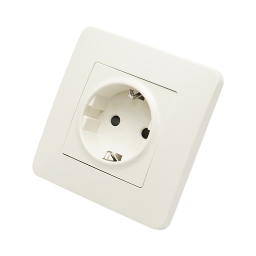[AMAT6-126097] Priza schuko alba incastrata 220V, 16A, PC 80x80mm