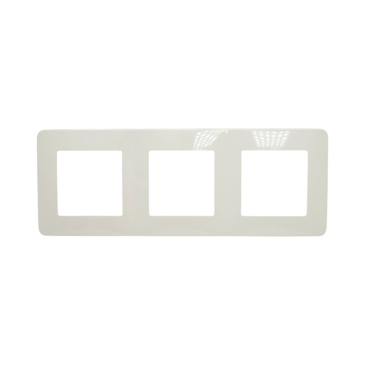 [AMAT6-126113] Rama tripla alba PC priza si intrerupator 225x83mm