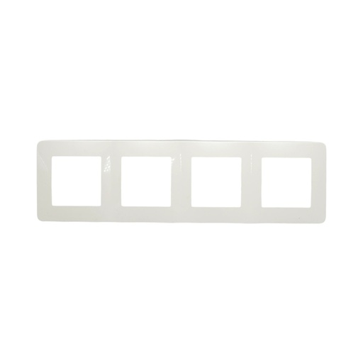 [AMAT6-126114] Rama cvadrupla alba PC priza si intrerupator 300x83mm