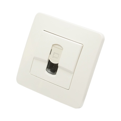 [AMAT6-126125] Priza internet RJ45 alba incastrata PC 80x80mm