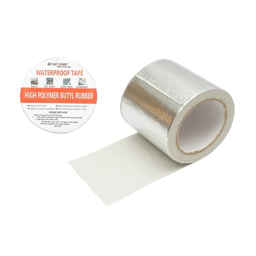 [AMAT6-126466] Banda butilica hidroizolanta autoadeziva cu folie de aluminiu 100mmx5m