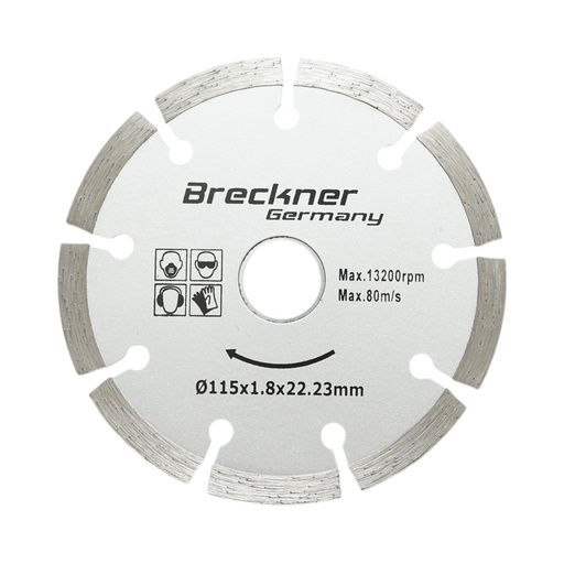 [AMAT6-126486] Disc diamantat segmentat 115x1.8x22.23mm, taiere uscata pentru beton, piatra, caramida