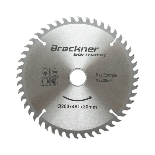 [AMAT6-126496] Disc circular vidia pentru lemn 200x30mm, 48 dinti, turatie maxima 7200rpm