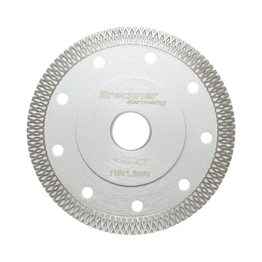 [AMAT6-126497] Disc diamantat turbo continuu 115x1.5x22.23mm, taiere umeda/uscata pentru ceramica dura, gresie, faianta