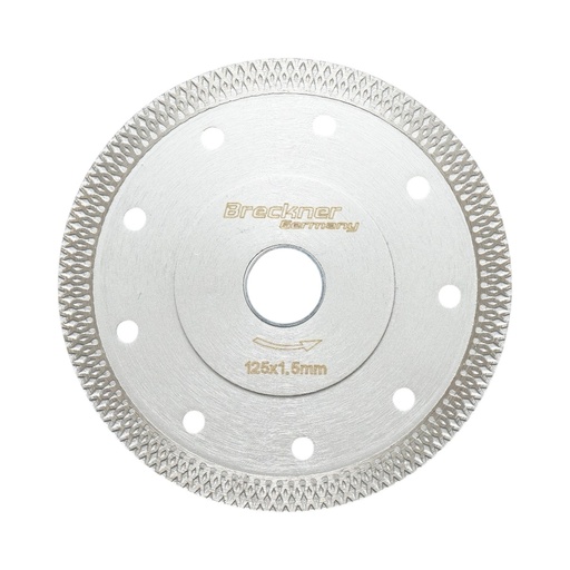 [AMAT6-126498] Disc diamantat turbo continuu 125x1.5x22.23mm, taiere umeda/uscata pentru ceramica dura, gresie, faianta