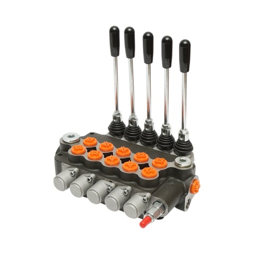 [AMAT6-126688] Distribuitor hidraulic 5 manete, debit 80L/min, presiune 200 bar