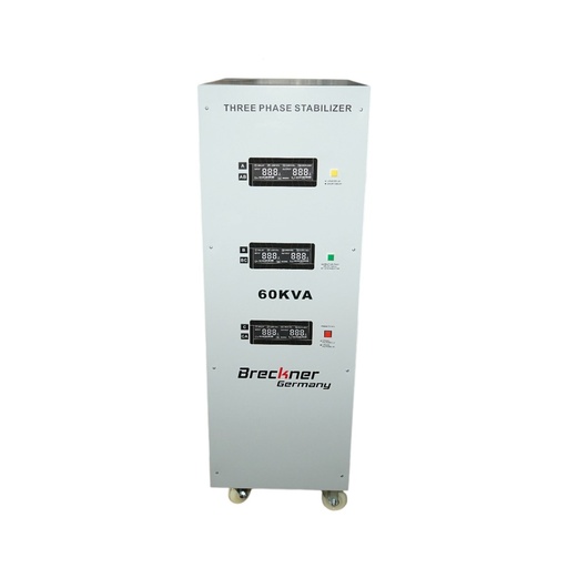 [AMAT6-126715] Stabilizator automat de tensiune 60KVA trifazat cu servomotor, bypass, afisaj LCD