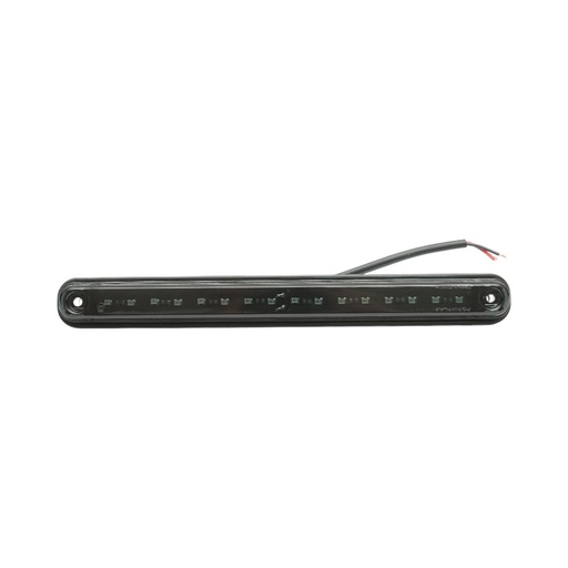 [AMAT6-126842] Lampa gabarit laterala LED slim 12-24V rosu fumuriu 16 LED-uri 235x26.5x21mm