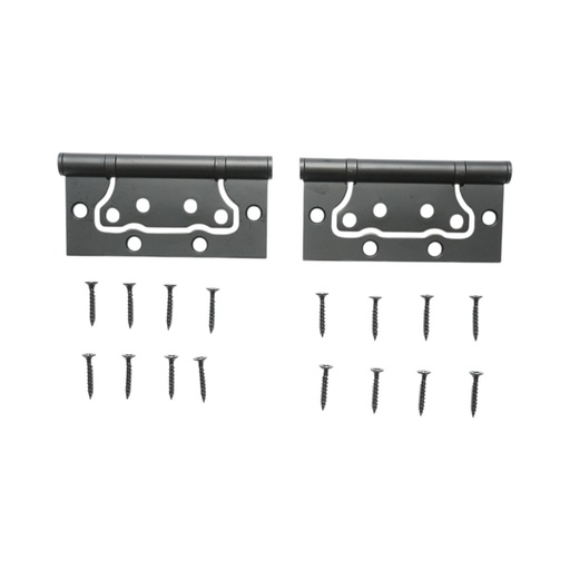 [AMAT6-126969] Set 2 balamale mobilier coplanare tip fluture 100x50mm, otel negru, suruburi incluse