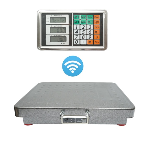 [AMAT6-126990] Cantar electronic de podea 200kg fara fir cu display WiFi, platforma 320x420mm