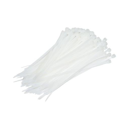 [AMAT6-127005] Faseta colier plastic alb 3.6x150mm 100 buc/set Longroad