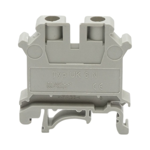 [AMAT6-127047] Clema de sir pe sina DIN 6mm² 57A 800V gri UK6N Longroad