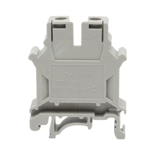 [AMAT6-127049] Clema de sir pe sina DIN 16mm² 85A 800V gri UK16N Longroad