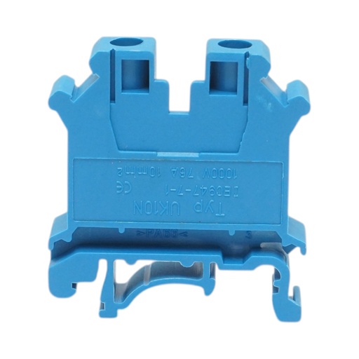[AMAT6-127053] Clema de sir pe sina DIN 10mm² 76A 1000V albastra UK10N Longroad