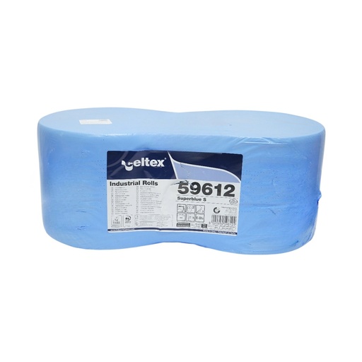 [AMAT6-127135] Set 2 role lavete industriale 3 straturi hartie albastra 36x22cm Celtex Superblue S 500 portii/rola 59612
