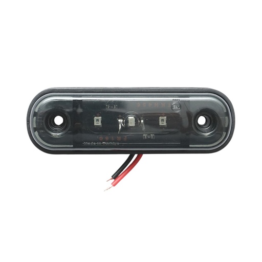 [AMAT6-127145] Lampa gabarit laterala ovala LED 12V-24V alb fumuriu 3 LED-uri 87x28x13.5mm