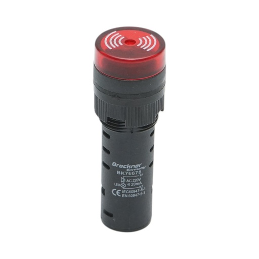[AMAT6-127197] Indicator industrial semnalizare LED cu sonerie 220V AC Ø 16mm