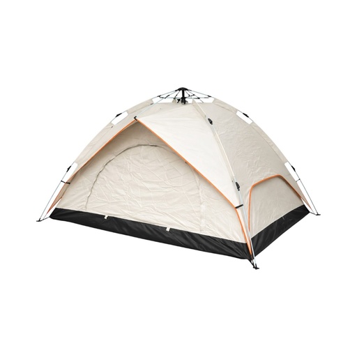 [AMAT6-127274] Cort camping 2 persoane crem pliabil automat pop-up 2 intrari, impermeabil cu protectie UV si plasa anti-insecte 200x200x145cm