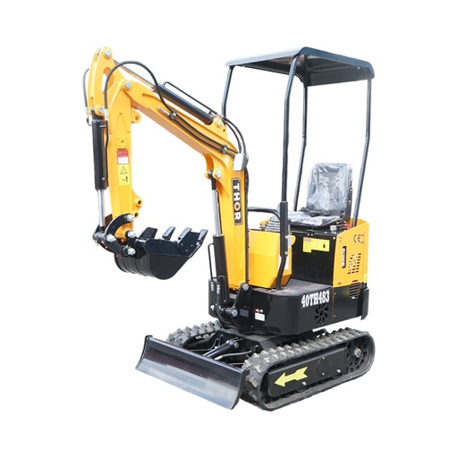 [AMAT6-127631] Mini excavator 1T cu semicabina, motor diesel 9.5CP, adancime sapare 1750mm, capacitate ridicare 350kg, latime cupa 380mm THOR
