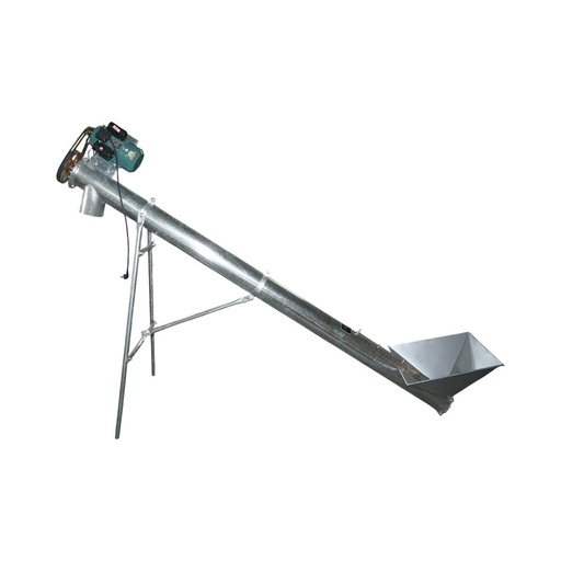 [AMAT6-127660] Snec transportor cereale orizontal 3m, 220V, 3kW, diametru 160mm, capacitate 10-15 T/h, cuva de alimentare si suport THOR