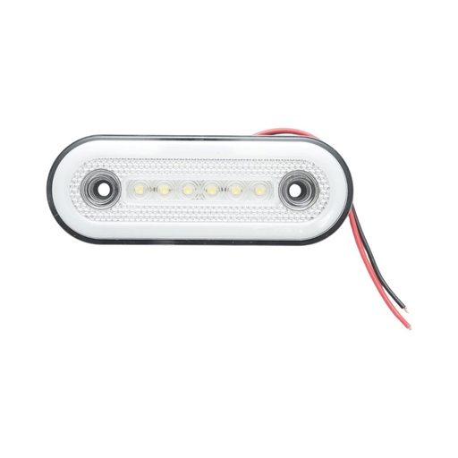 [AMAT6-127685] Lampa gabarit laterala ovala LED NEON 12V-24V alba 24 LED-uri 115x44x16mm
