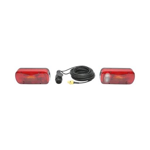 [AMAT6-127716] Set lampi remorca 12V universale cu 6 functii, cablaj 5.5m, fisa priza 13P 215x100x55mm
