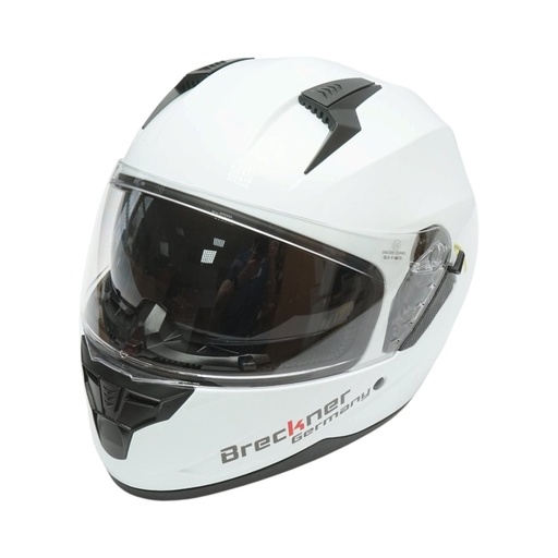 [AMAT6-127779] Casca moto integrala alba cu viziera transparenta si ochelari de soare, marimea L Arcane White