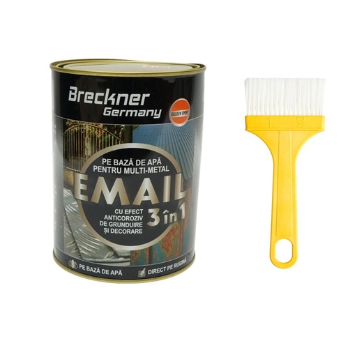 [AMAT6-128010] Vopsea email anticoroziva 3 in 1 galben sport pentru metal 2kg, direct pe rugina, pe baza de apa