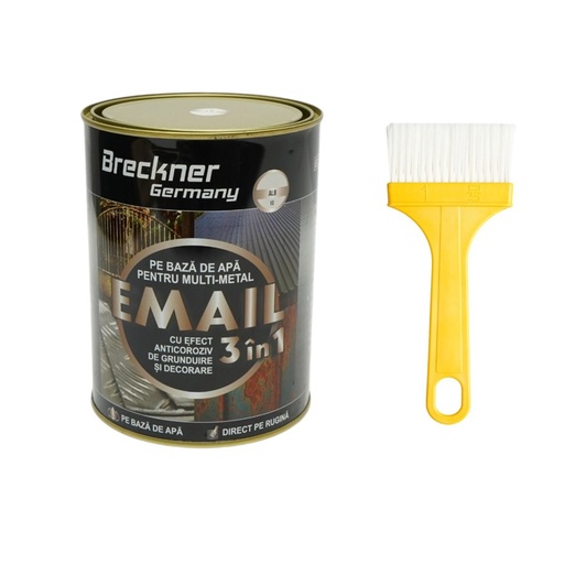 [AMAT6-128017] Vopsea email anticoroziva 3 in 1 alb 10 pentru metal 2kg, direct pe rugina, pe baza de apa