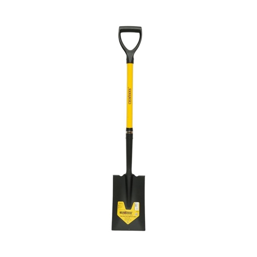 [AMAT6-128135] Lopata otel dreapta 175x285x1020mm, coada din fibra de sticla cu maner D Crownman