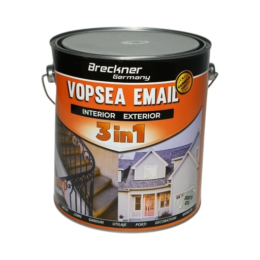 [AMAT6-128188] Vopsea email anticoroziva 3 in 1 argintiu 036 pe baza de solvent 3.5L, direct pe rugina, interior si exterior