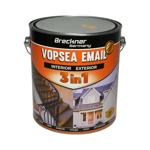 [AMAT6-128207] Vopsea email anticoroziva 3 in 1 auriu 027 pe baza de solvent 3.5L, direct pe rugina, interior si exterior