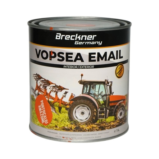[AMAT6-128218] Vopsea email anticoroziva 3 in 1 portocaliu Amazone 1K pe baza de solvent 1L, direct pe rugina, interior si exterior
