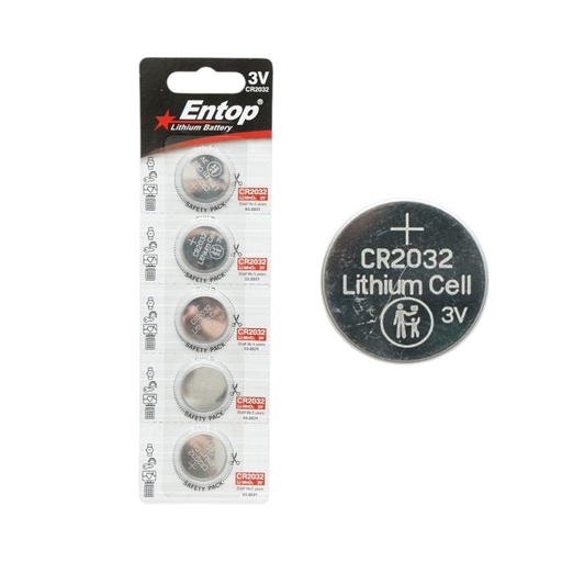 [AMAT6-128256] Baterie litiu CR2032 3V tip pastila 5 buc/set Entop