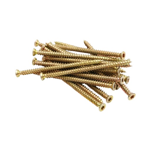 [AMAT6-128280] Surub montaj usi-ferestre 7.5x112mm, torx TX30, otel zincat galben 100 buc/cutie
