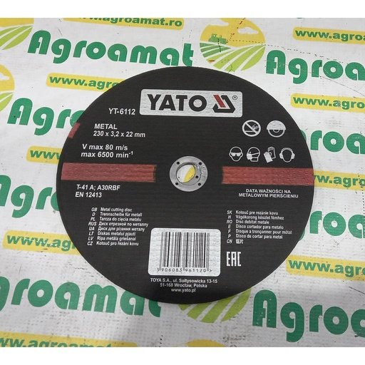 [AMAT1-36855] Disc Taiat Metal 230x3.2x22mm