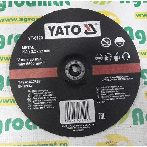 [AMAT1-36857] Disc Taiat Metal 230x3.2x22mm