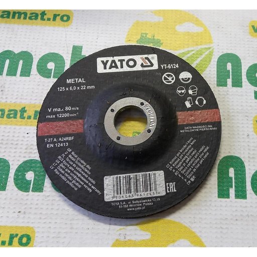 [AMAT1-36858] Disc Slefuit Metal 125x6x22mm